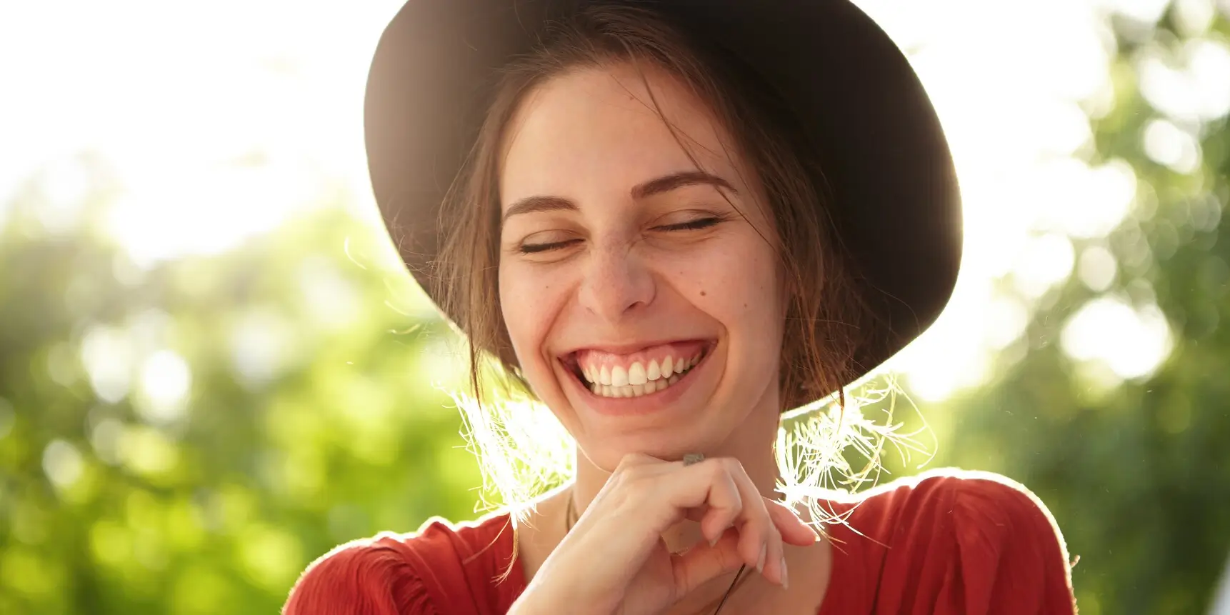 Láska k sobě a životu úsměv