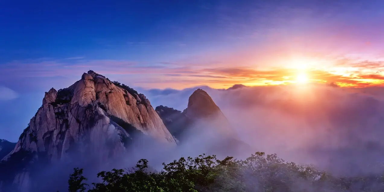 mantra odpusteni západ na horách